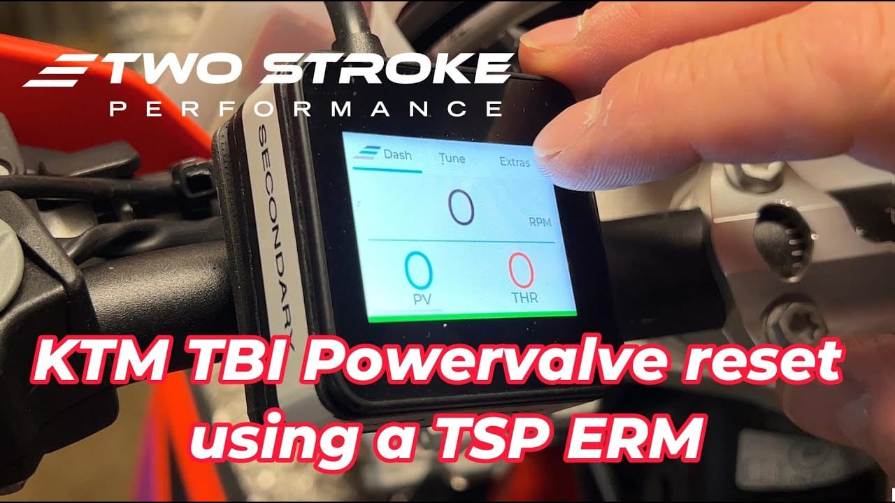 KTM TBI Powervalve reset using a TSP ERM