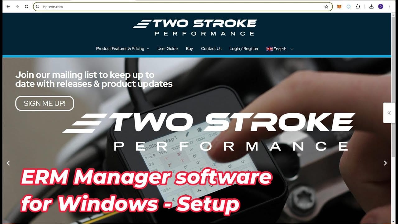 Getting Started 3 - ERM Manager software for Windows - Setup