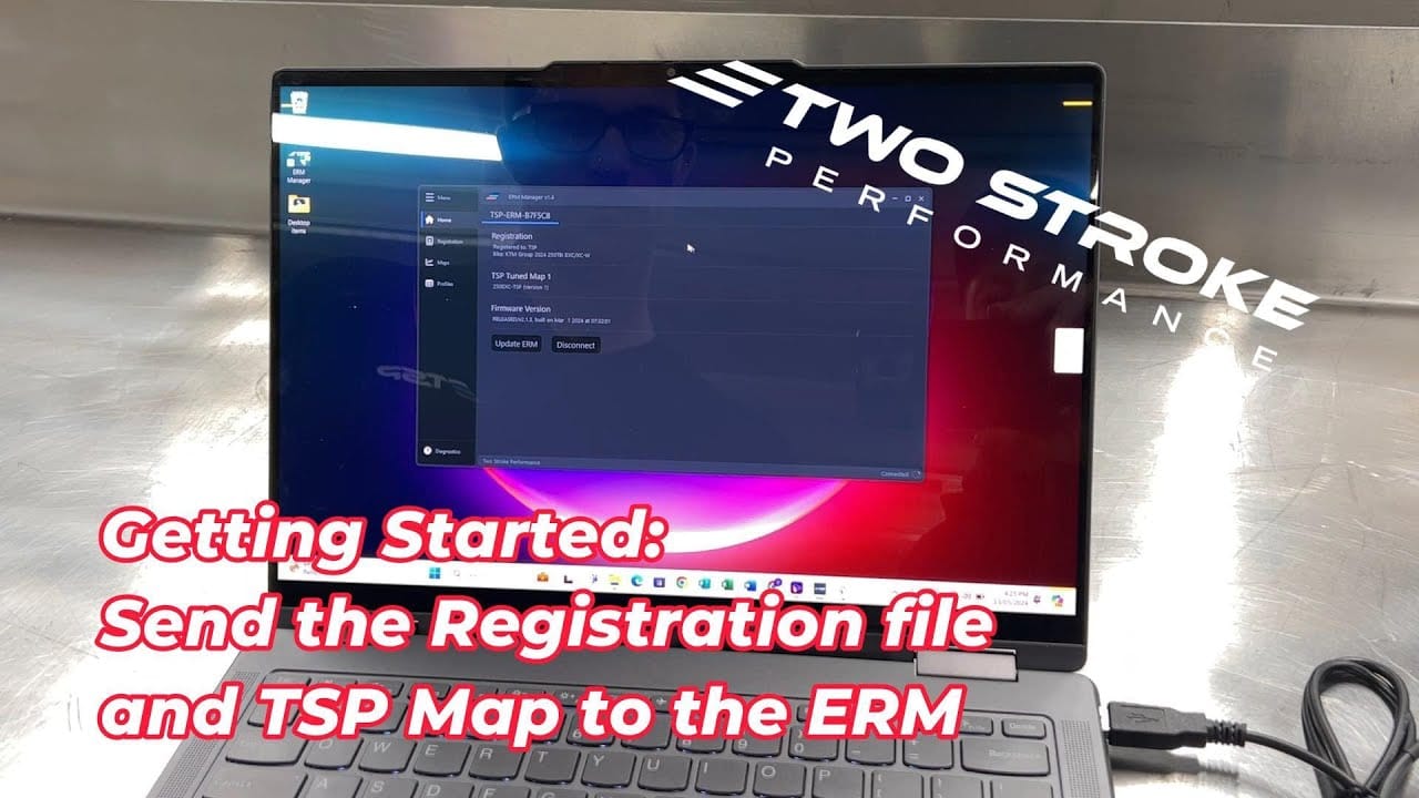 Getting Started 2 - Prepare the ERM before connecting to the bike